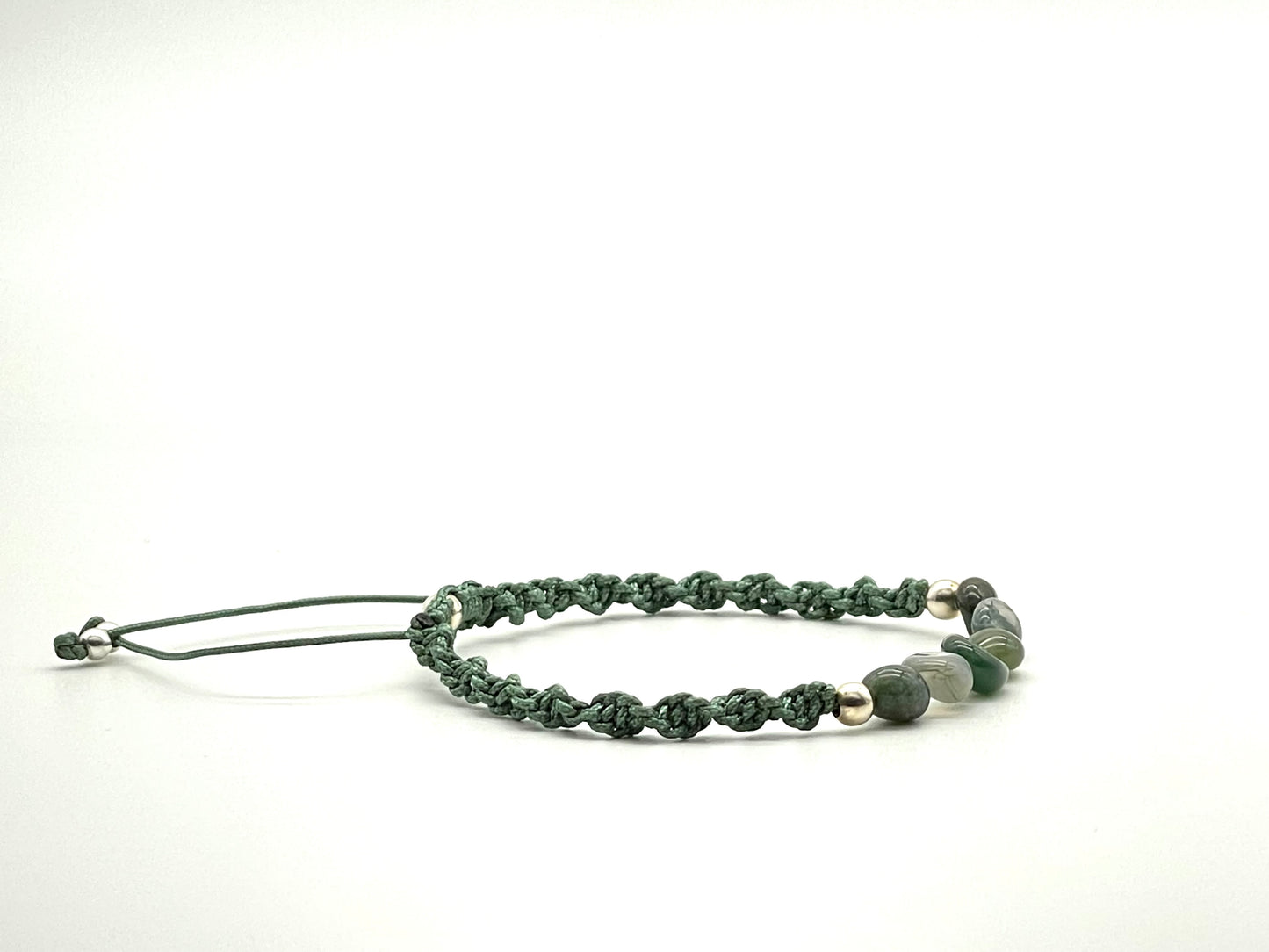 Moss Agate Gemstone Bracelet