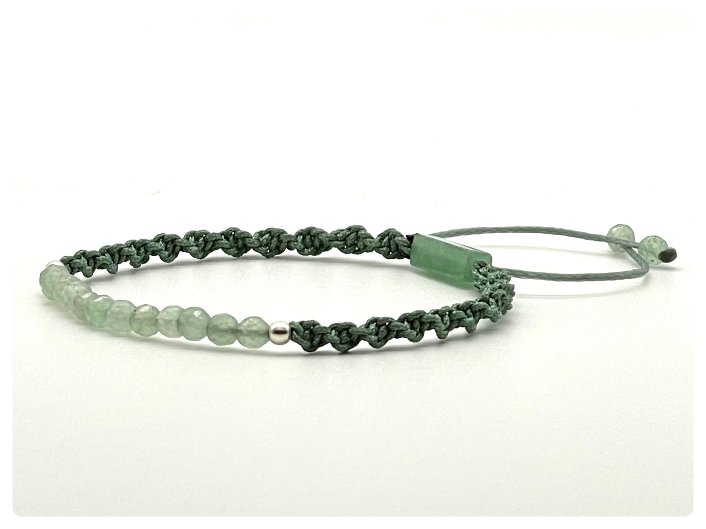 Aventurine Gemstone Bracelet 4mm-Dainty