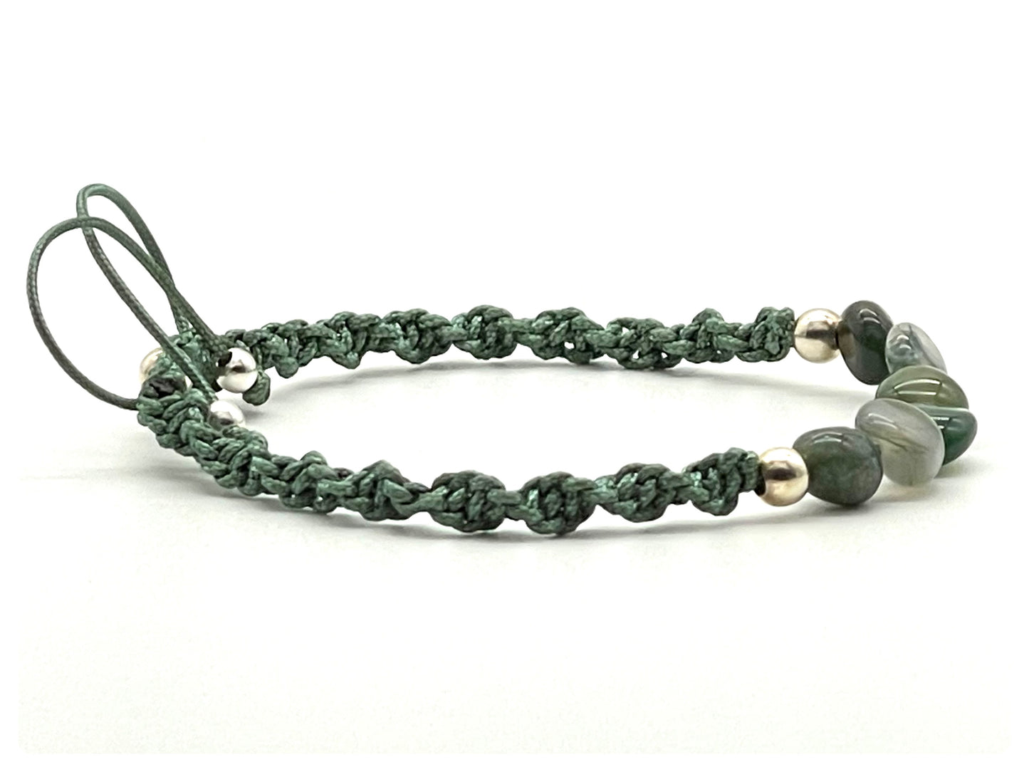 Moss Agate Gemstone Bracelet