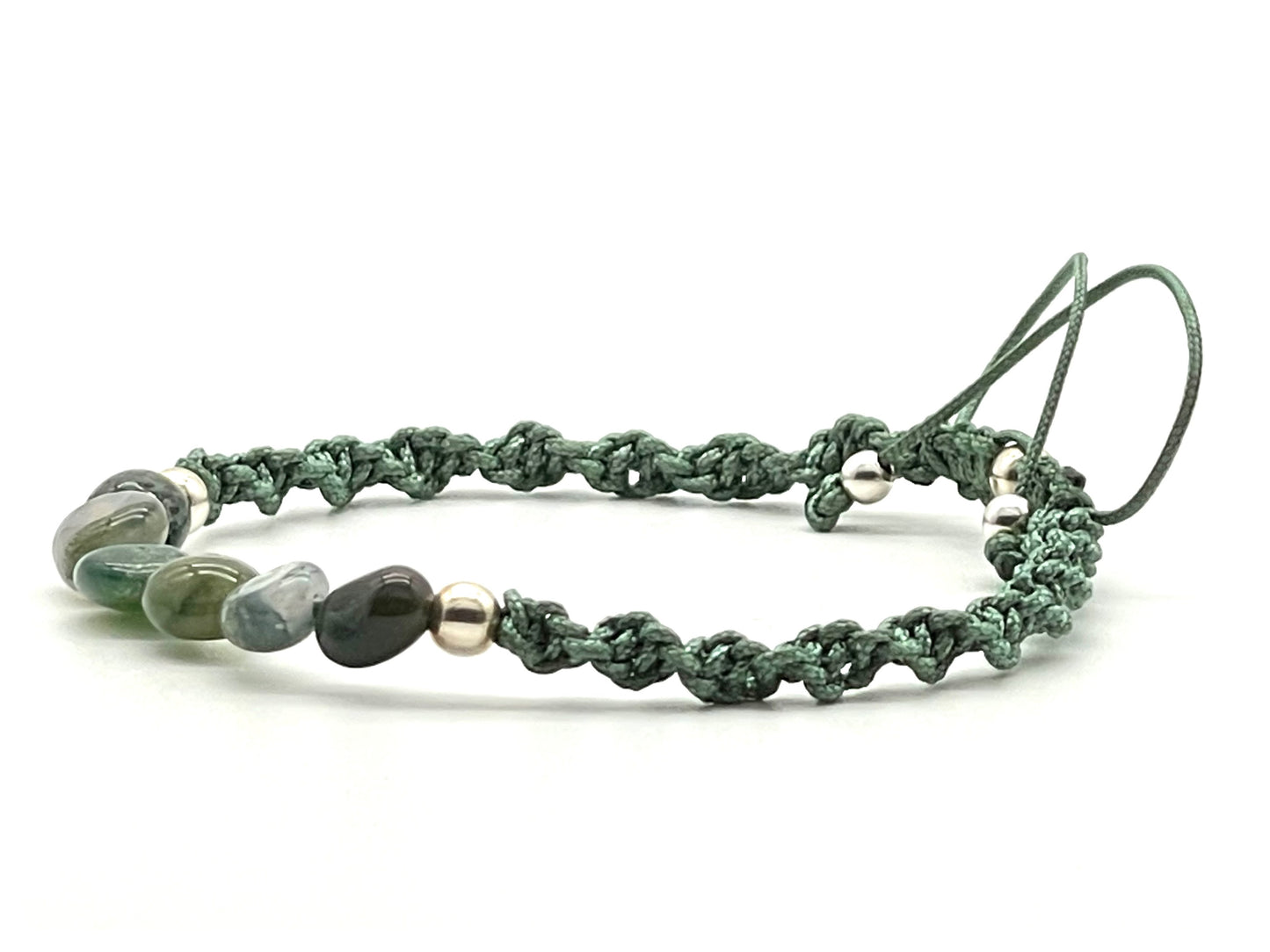 Moss Agate Gemstone Bracelet