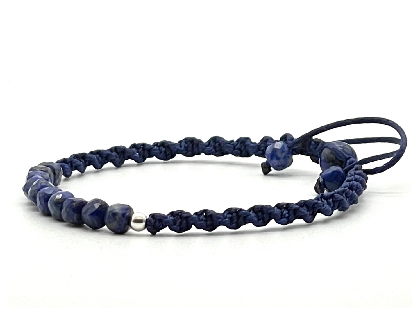 Lapis Lazuli Gemstone Bracelet 4mm-Dainty