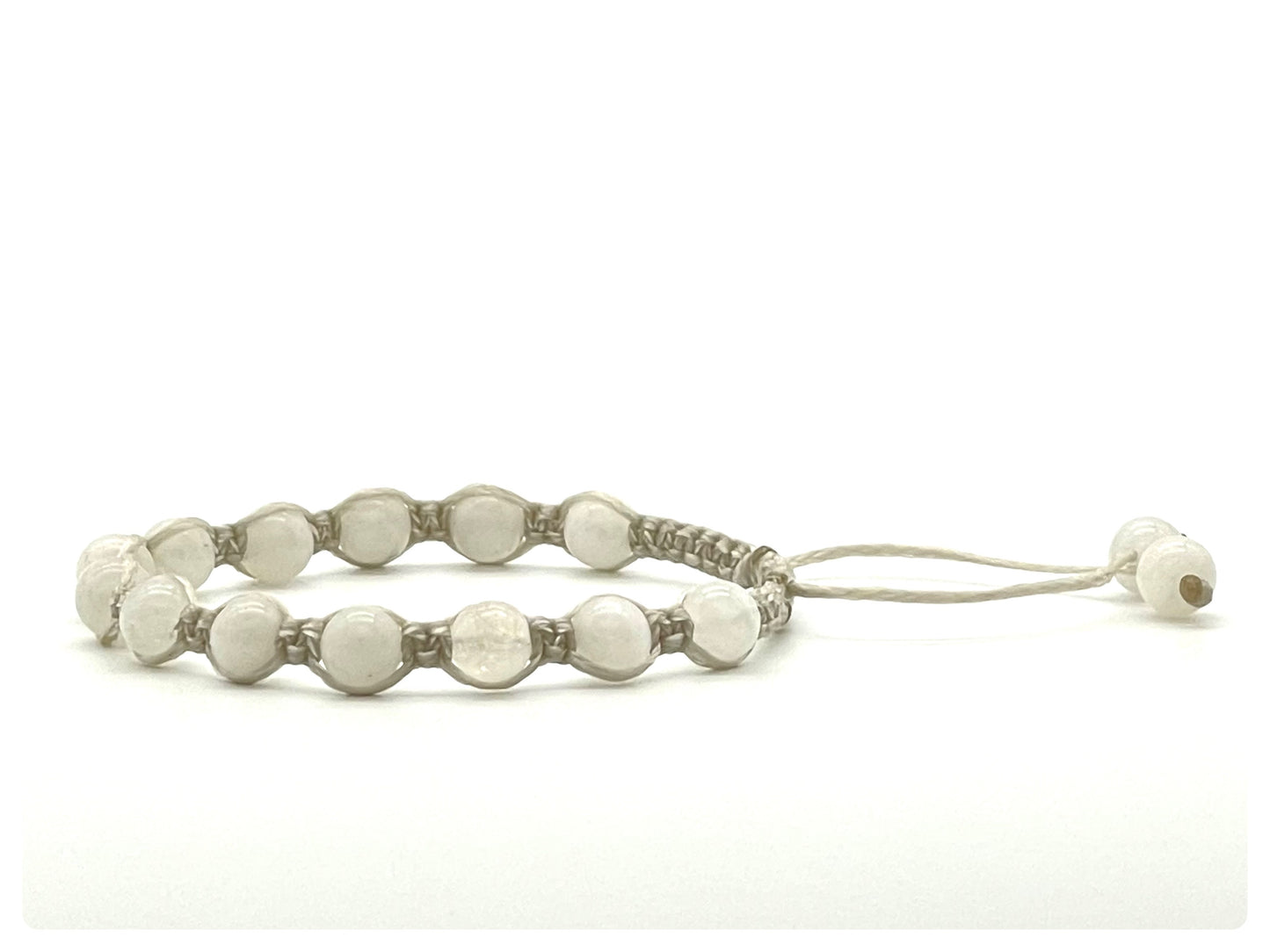 Moonstone Gemstone Bracelet 6mm-June Birthstone