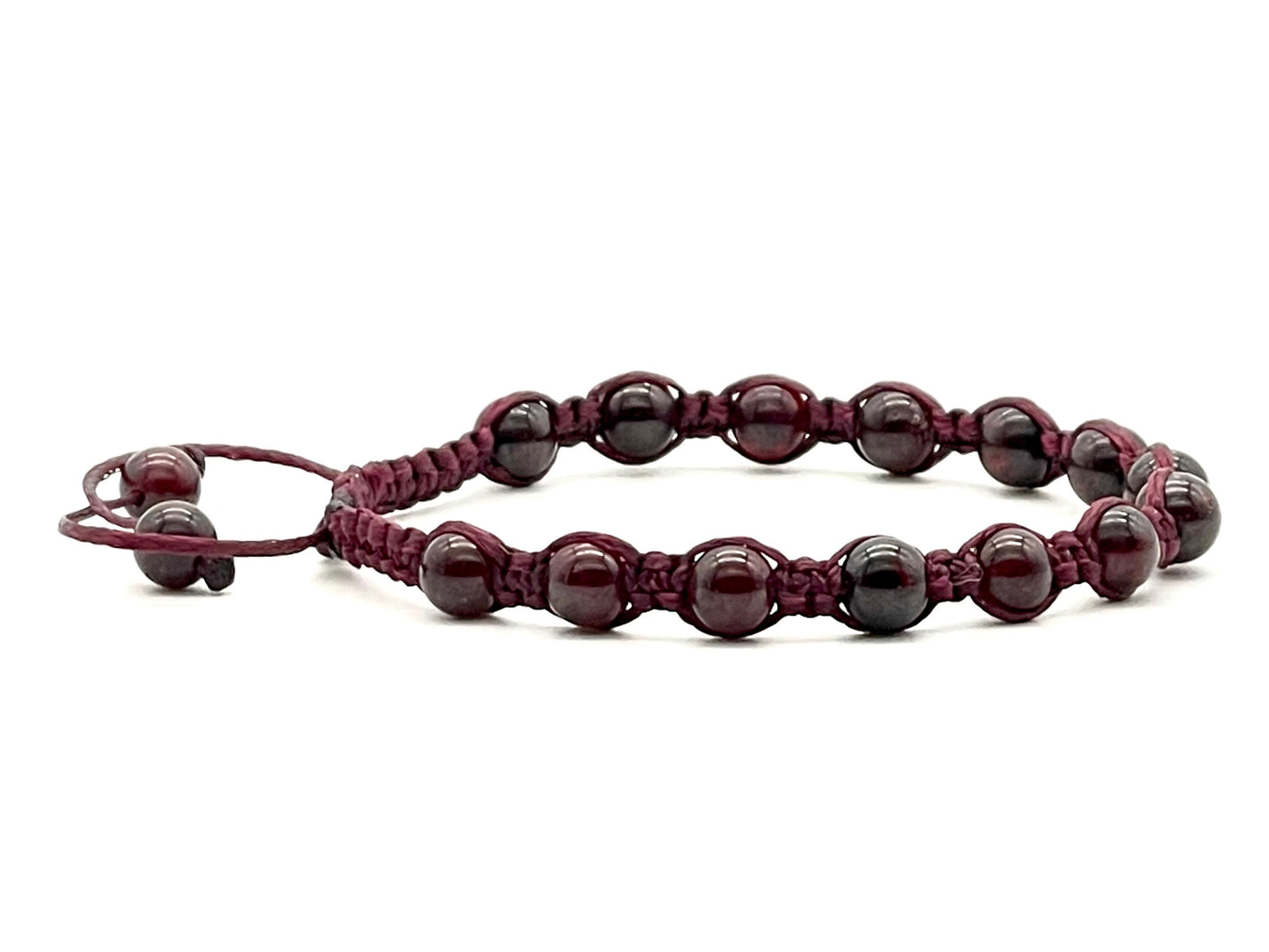 Garnet Gemstone Bracelet 6mm