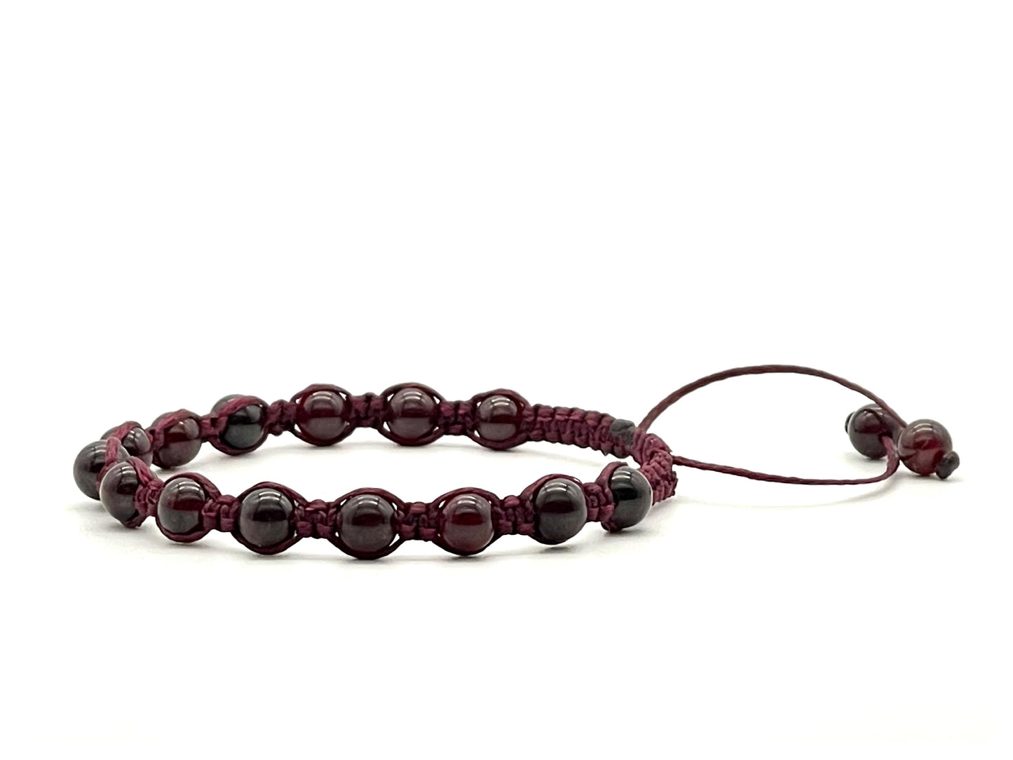 Garnet Gemstone Bracelet 6mm