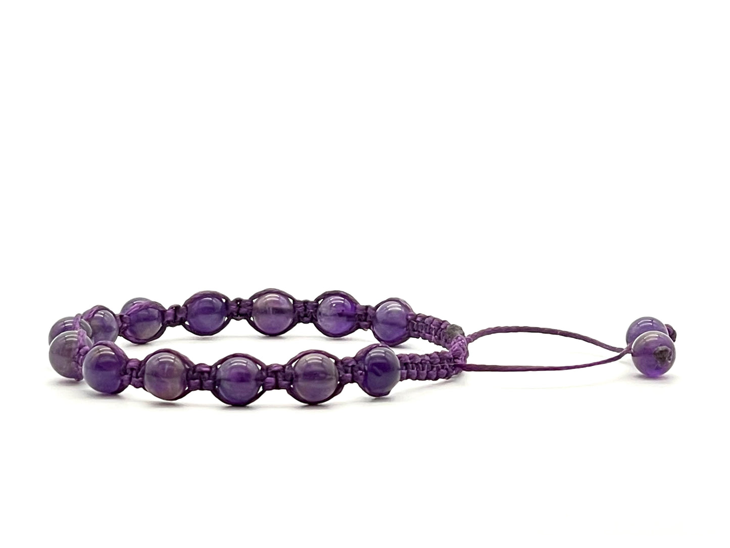 Amethyst Gemstone Bracelet-6mm