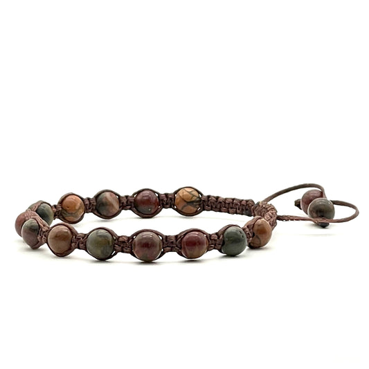 Picasso Jasper Gemstone Bracelet 6mm