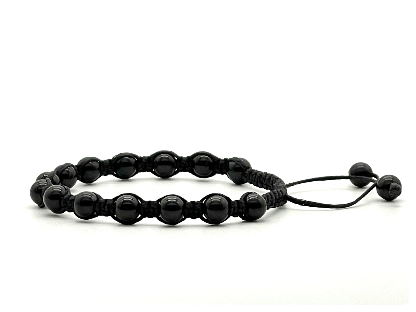 Black Tourmaline Gemstone Bracelet 6mm