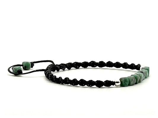 Emerald Gemstone Bracelet 4mm- May Birthstone