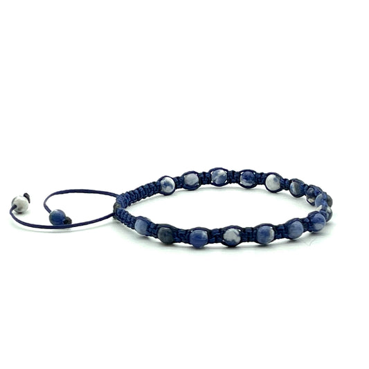 Sodalite Gemstone Bracelet 4mm-Dainty