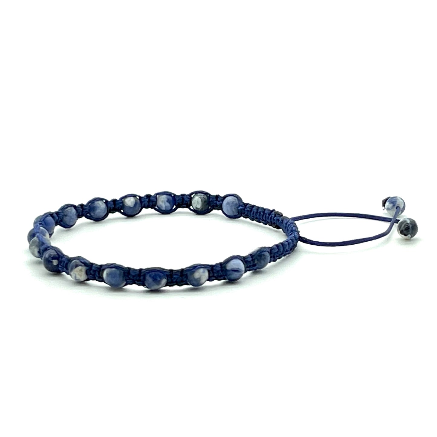 Sodalite Gemstone Bracelet 4mm-Dainty