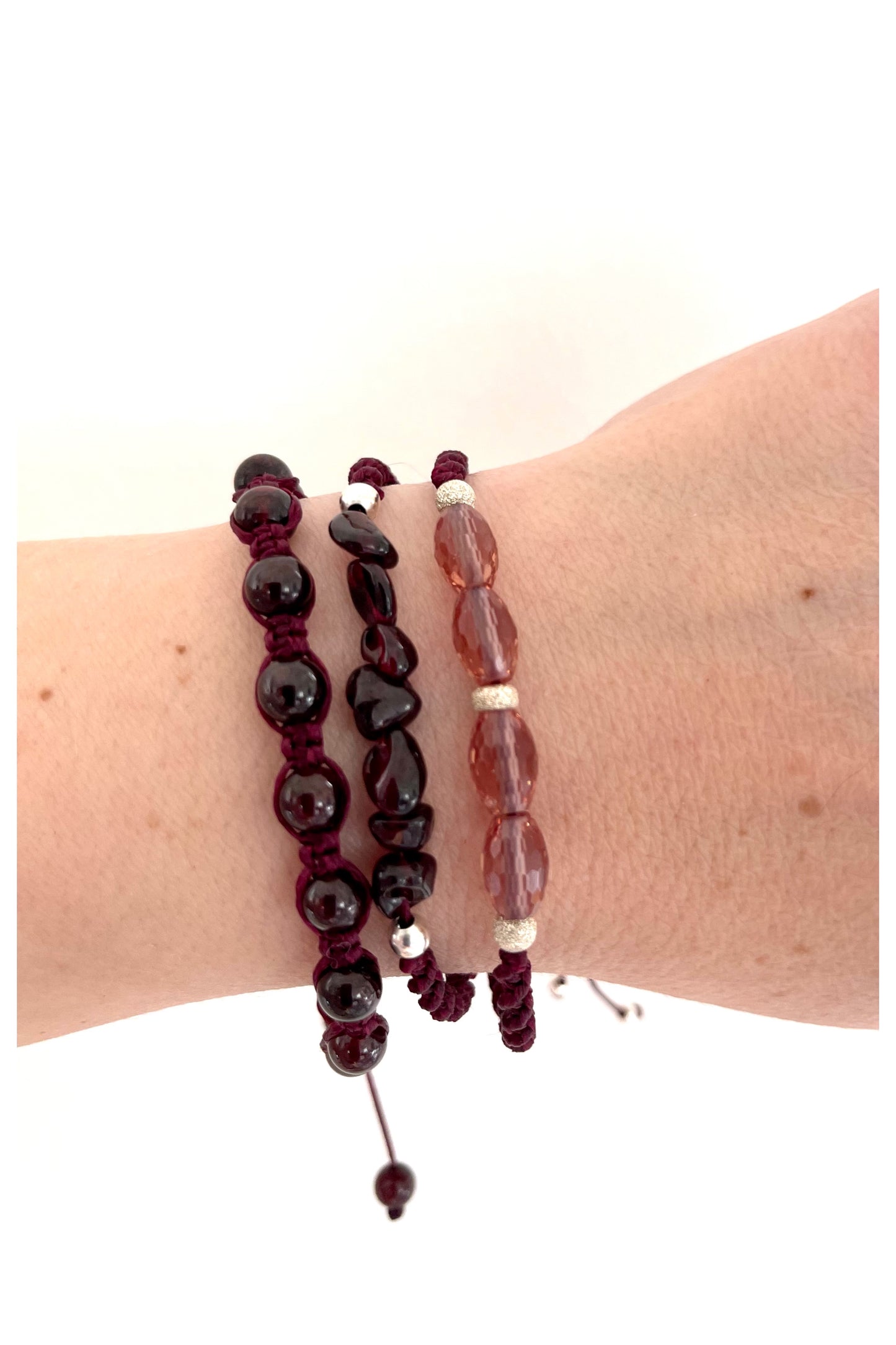 Garnet Gemstone Bracelet 6mm