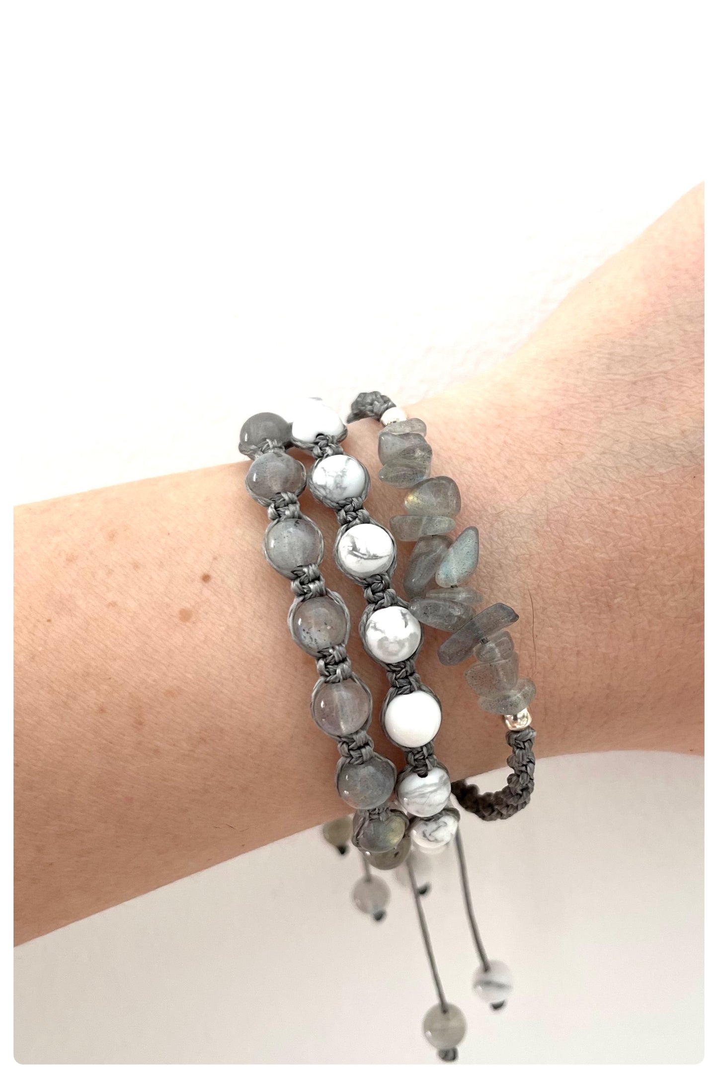 Labradorite Gemstone Bracelet 6mm