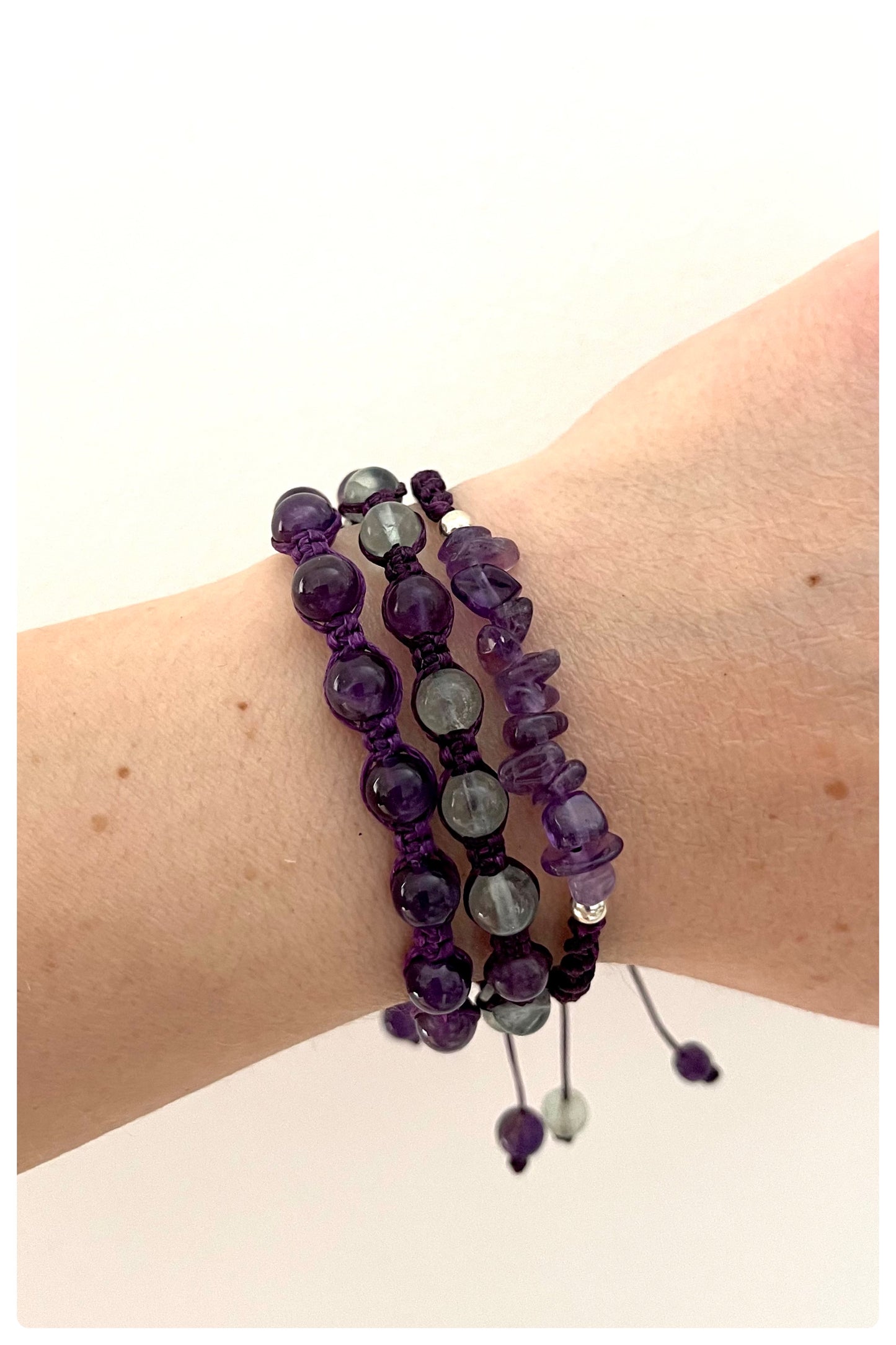 Amethyst Gemstone Bracelet-6mm