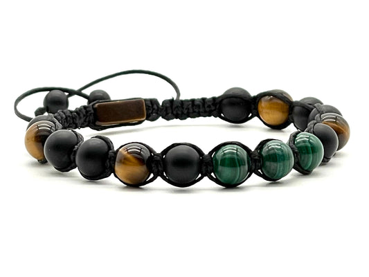 malachite onyx men bracelet